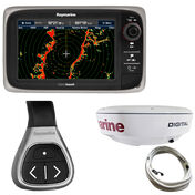 Raymarine e7D MFD With NOAA Vector Charts And 18" RD418D Dome Radar