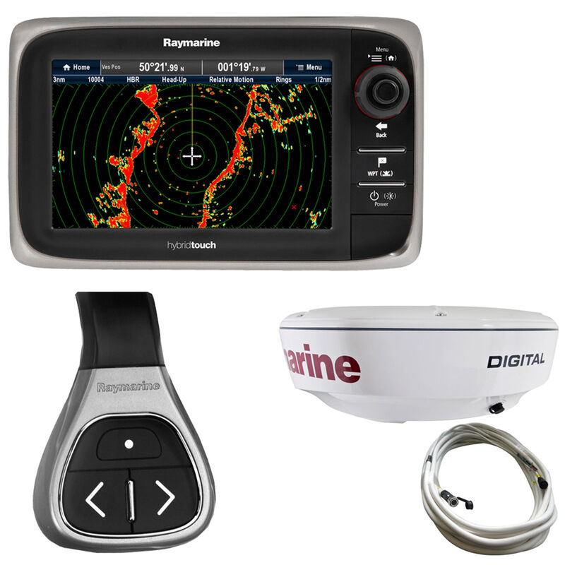 Raymarine e7D MFD With NOAA Vector Charts And 18" RD418D Dome Radar image number 1