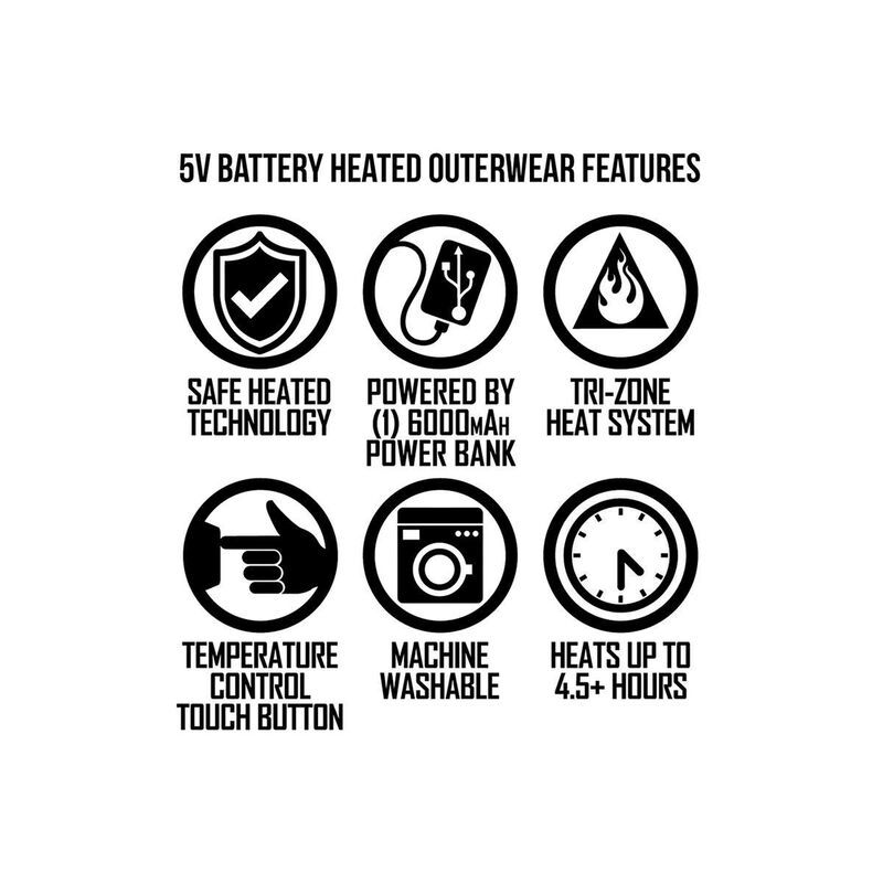 Temp360 Men's 5V Battery Heated Base Layer Shirt image number 8