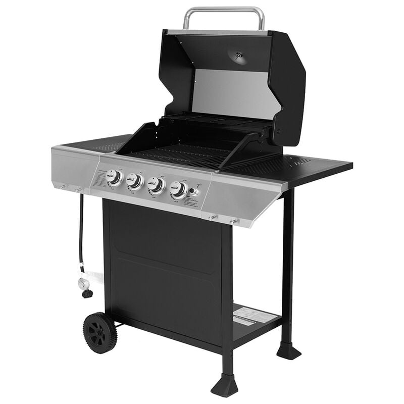 Royal Gourmet 4-Burner Propane Gas Grill with 2 Side Shelves image number 15