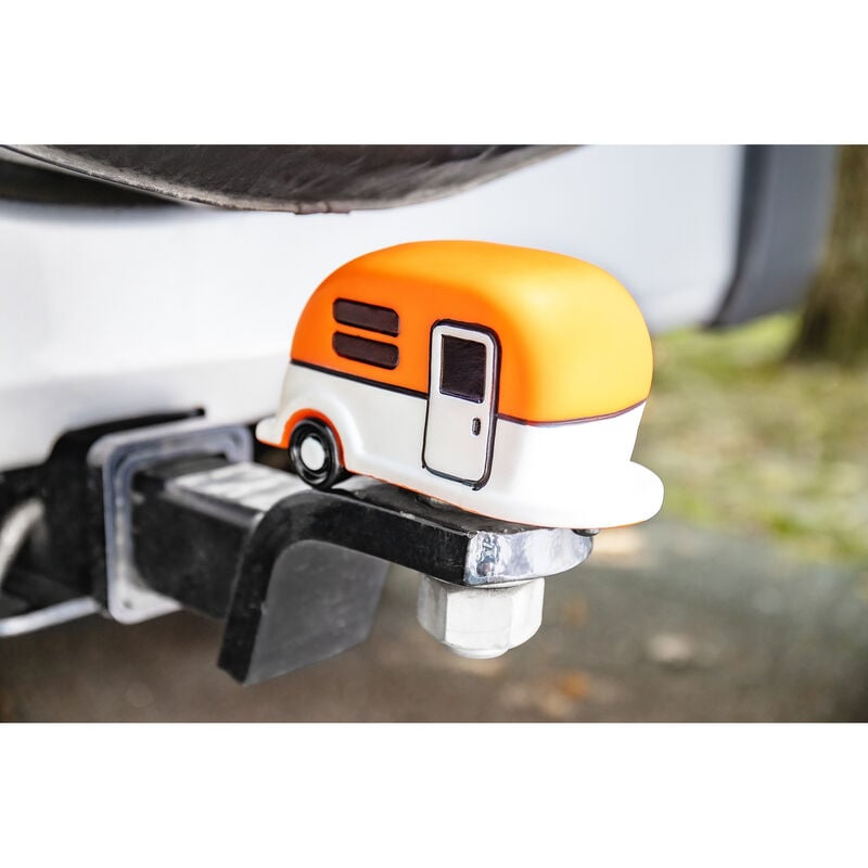 Camco Life is Better at the Campsite Hitch Ball Cover, Orange image number 2