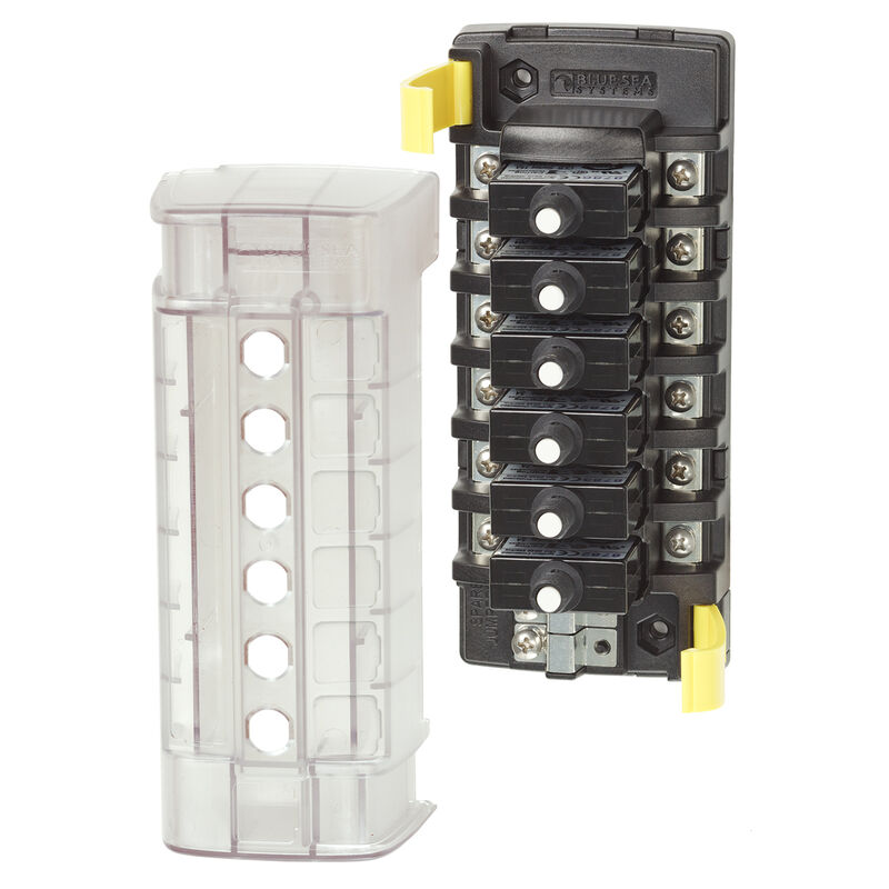 Blue Sea Systems ST CLB Circuit Breaker Block, 6 Position Independent Source image number 3