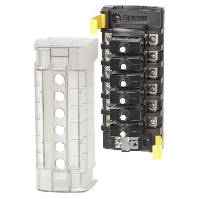 Blue Sea Systems ST CLB Circuit Breaker Block, 6 Position Independent Source image number 3