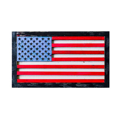 Flags of Valor Veteran Made Wooden 2-Pack USA Flag Build Kit