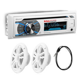 Boss MCK508WB.6 AM/FM/MP3/USB/CD Bluetooth Receiver Package w/Two 6.5" Speakers