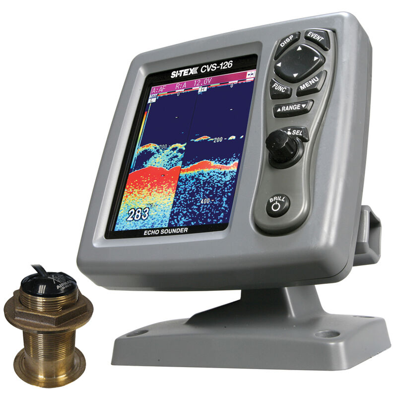 Si-Tex CVS-126 Dual Frequency Echo Sounder With B-60-12-CX 12&deg; TE Transducer image number 1