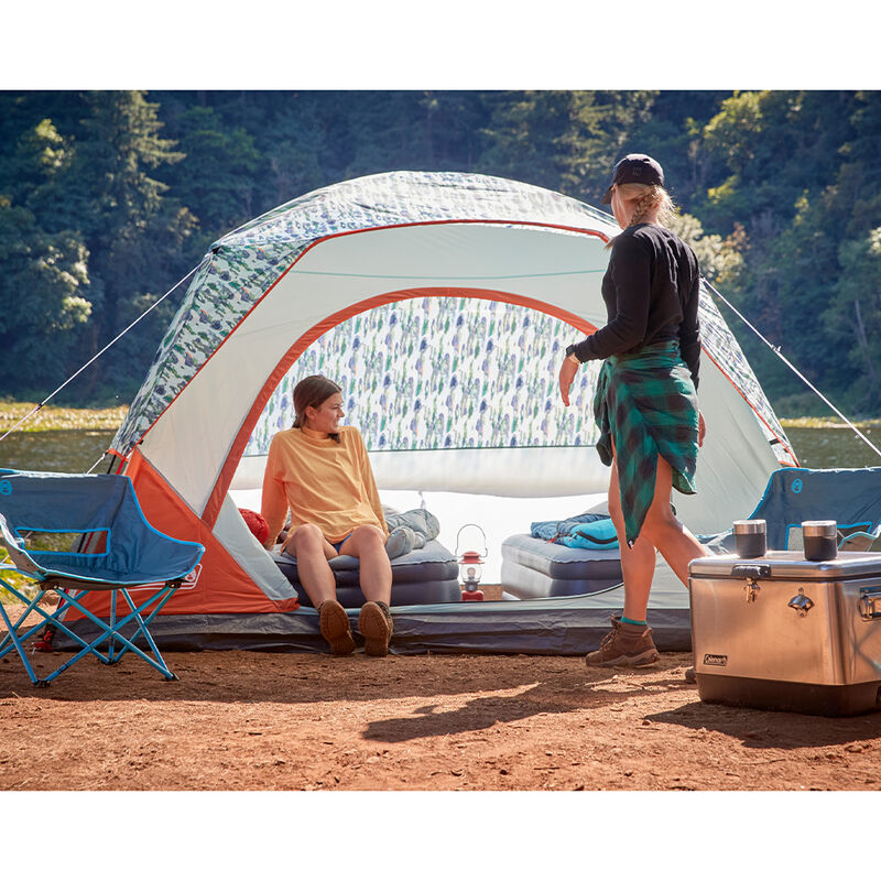 Coleman Skydome 6-Person Watercolor Series Camping Tent image number 9