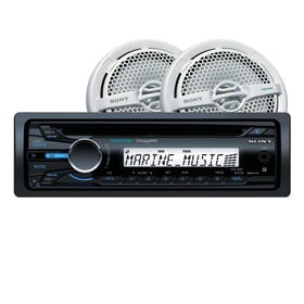 Sony CDX-M20 CD Receiver Package With Two 6.5" Speakers