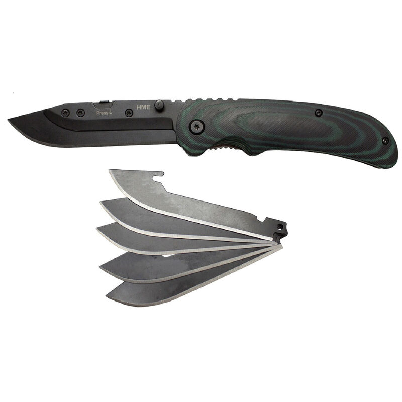 HME Scalpel Skinning Knife with 6 Replaceable Blades image number 1