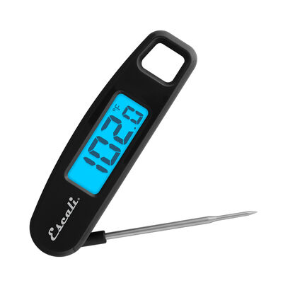 Escali Compact Folding Digital Thermometer, Black