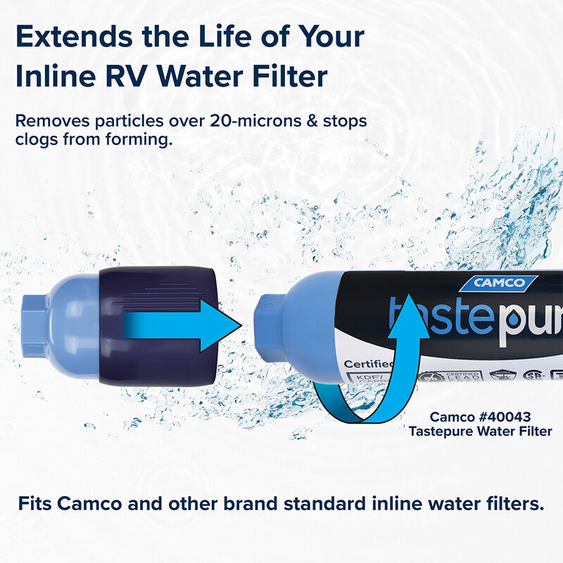Camco Tastepure RV Sediment Pre-Filter Water Filtration image number 14