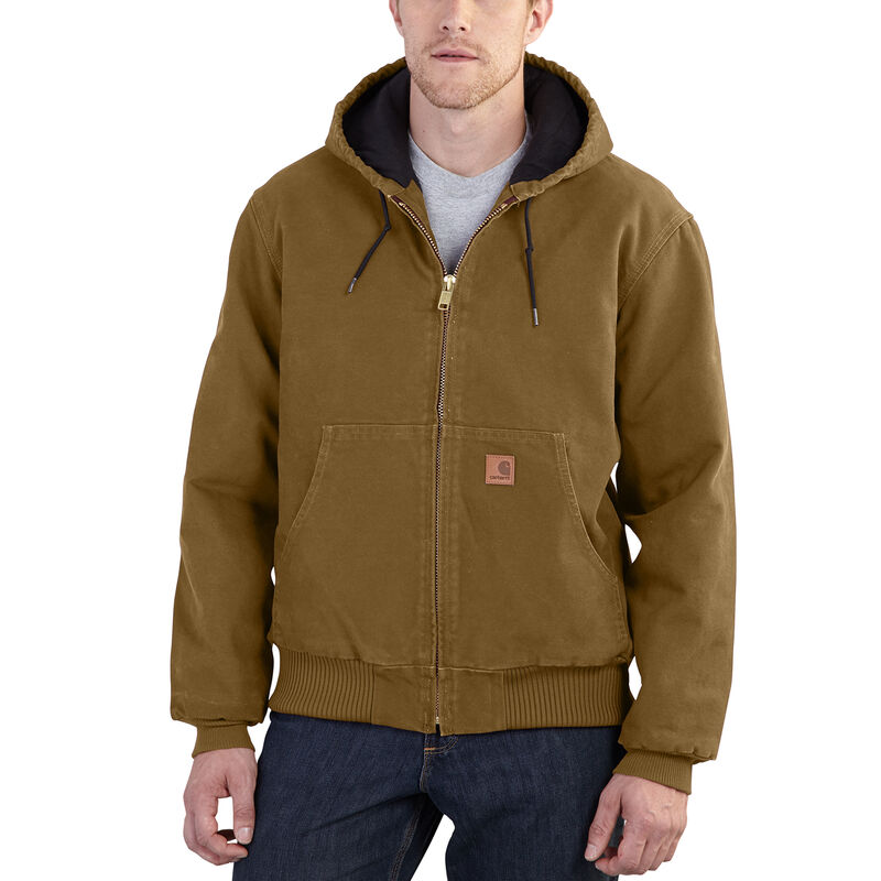 Carhartt Men's Quilted Flannel-Lined Sandstone Active Jacket image number 5