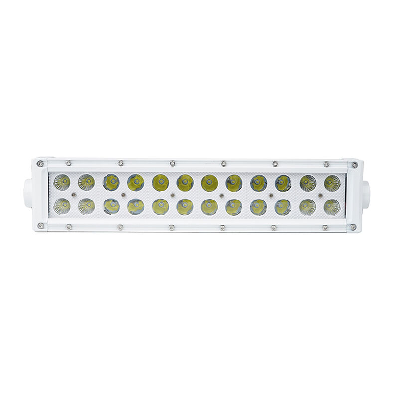 New - 10.5inch Marine Grade Dual Row Straight Light Bar with 72-Watt 24  x 3W High Intensity CREE LEDs image number 3
