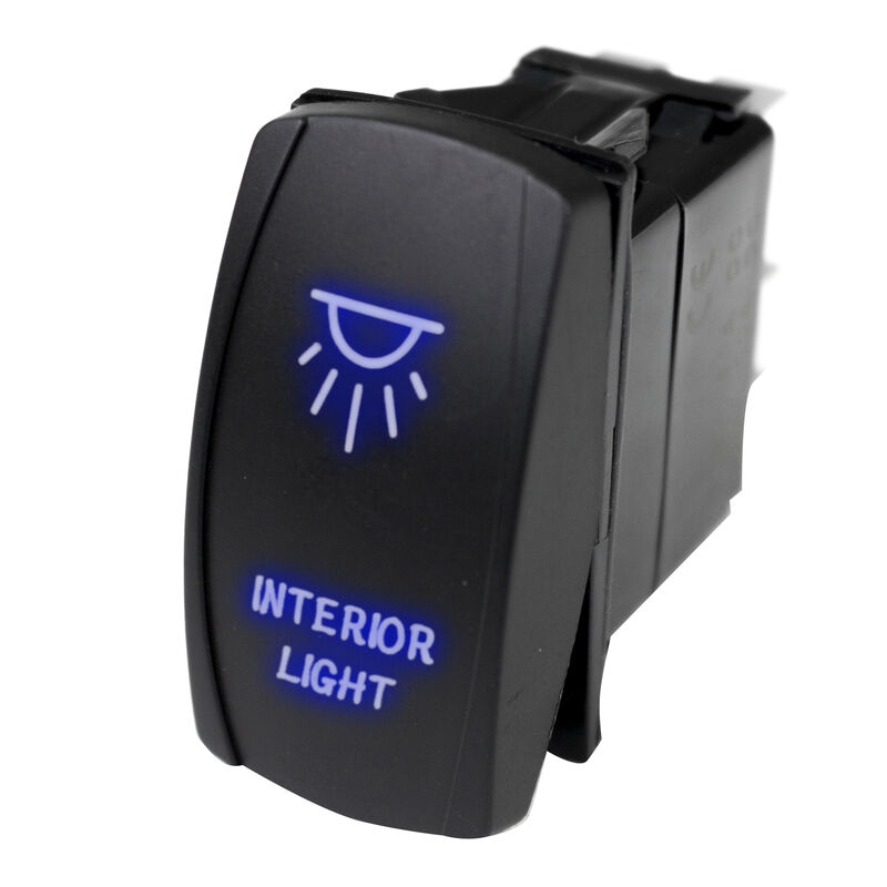 Race Sport LED Rocker Switch with Blue LED Radiance – Interior Lights image number 1