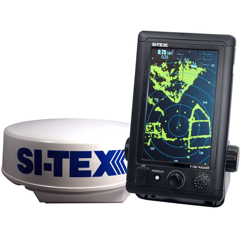 Si-Tex T-760 Compact Color Radar With 4kW 18" Dome image number 1