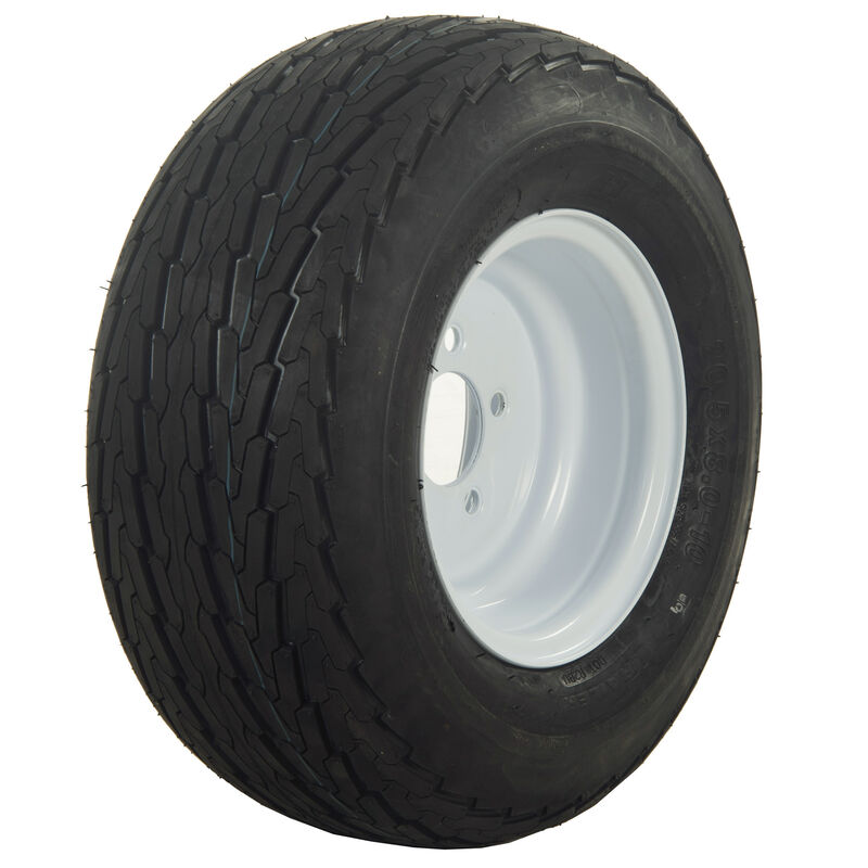 Tredit H188 5.70 x 8 Bias Trailer Tire, 5-Lug Standard White Rim image number 1