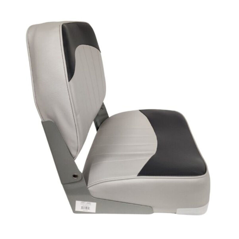 Horizon Manufacturing 19" Boat Seat Low Back Fold Down - Gray/Charcoal image number 4