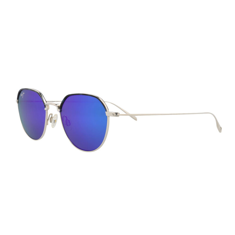 Maui Jim Fashion Round Sunglasses - Silver Blue image number 2