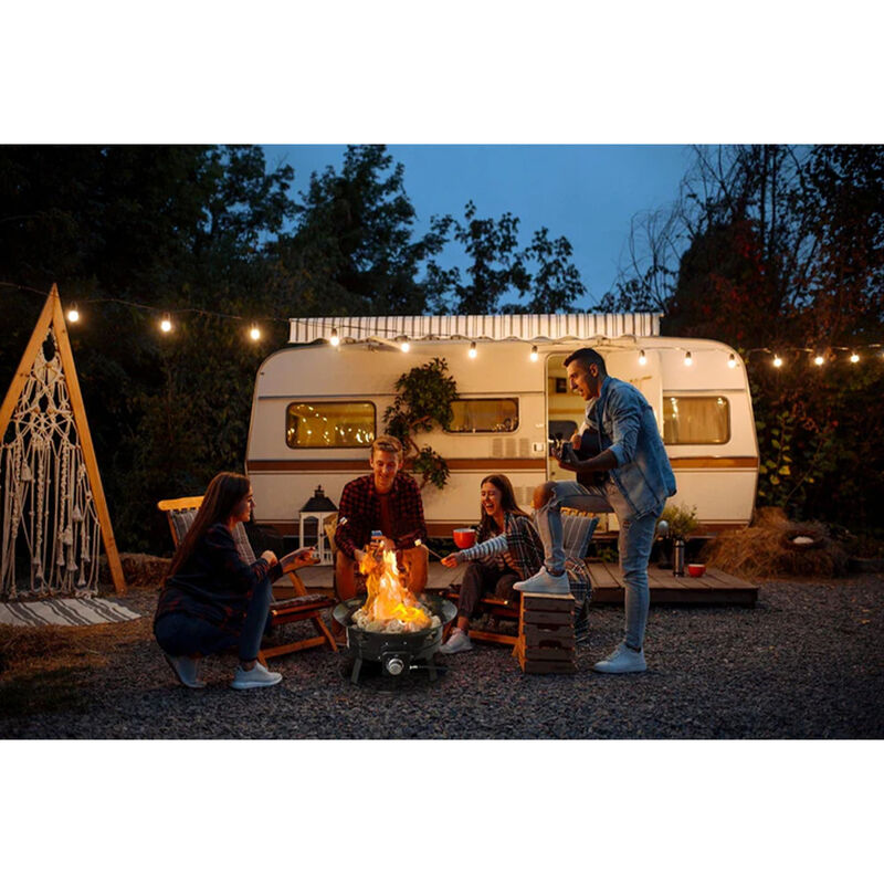 Flame King 19" Outdoor Portable Propane Gas Fire Pit Bowl image number 4