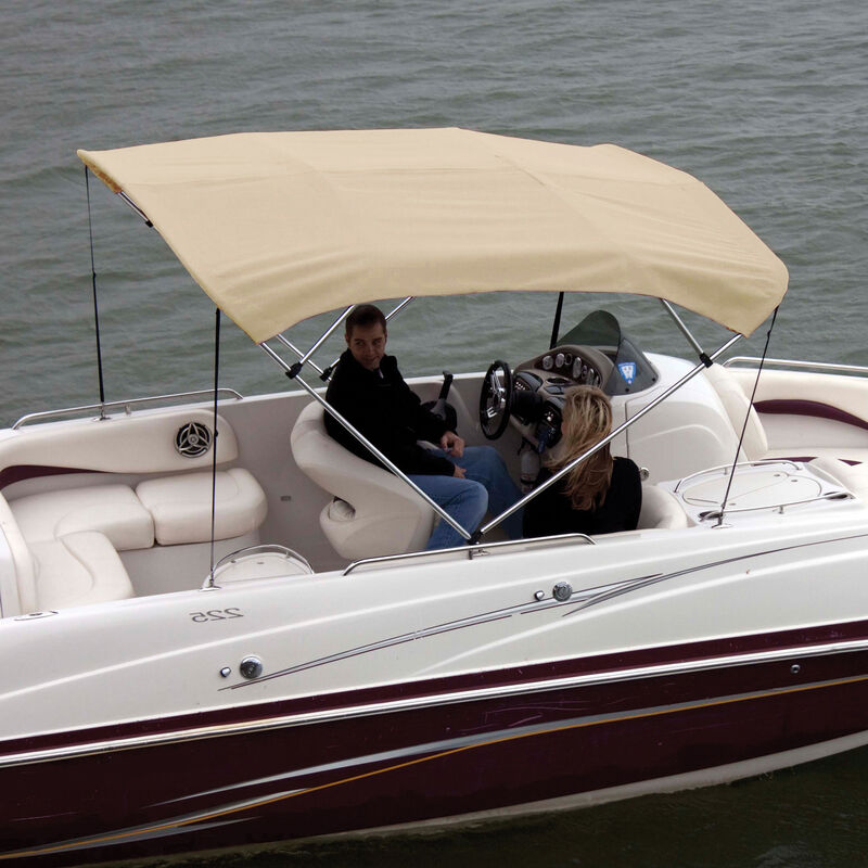 Shademate Sunbrella Stainless 4-Bow Bimini Top 8'L x 54''H 91''-96'' Wide image number 8