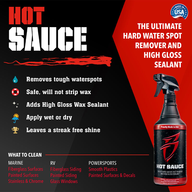 Hot Sauce  -  Powerful Detail Spray & Water Spot Remover  -  Quart image number 4