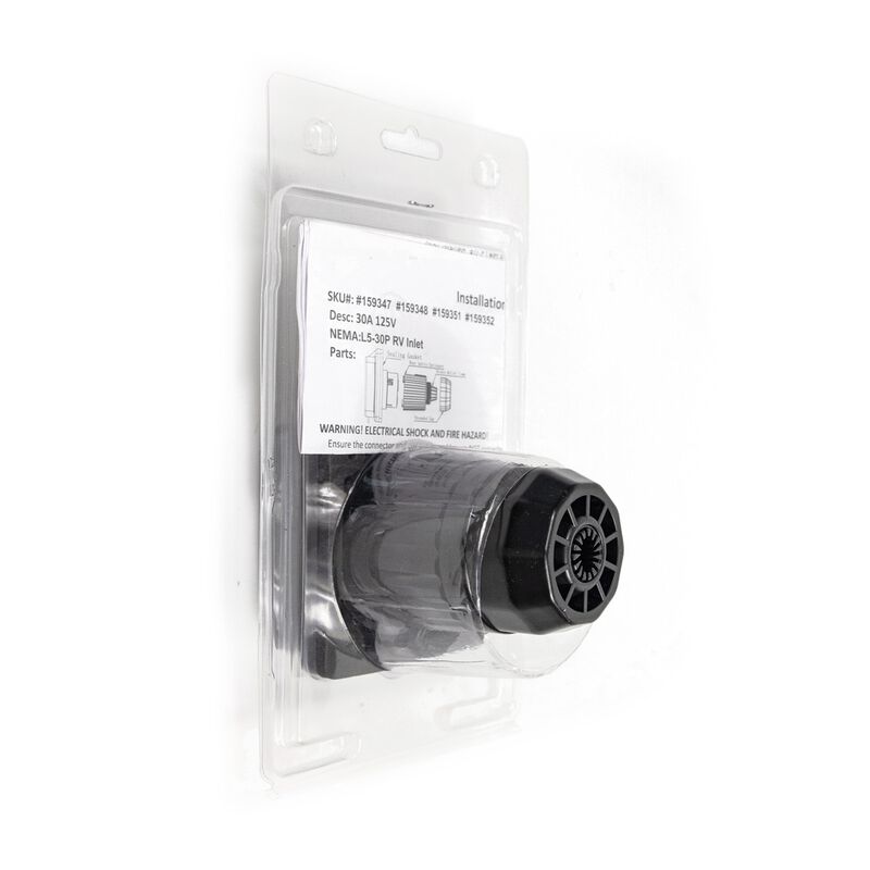 Electric World 30A RV Inlet in Black, ETL Certified Twist-Lock  image number 10