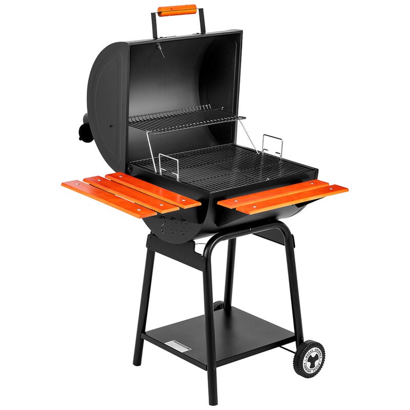 Royal Gourmet 24in Charcoal Grill w/ Wood Shelves - CC2024 image number 11