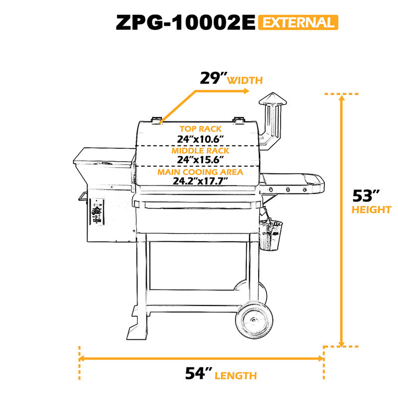 Z Grills Powerhouse 10002B2E Wood Pellet Grill and Smoker image number 2