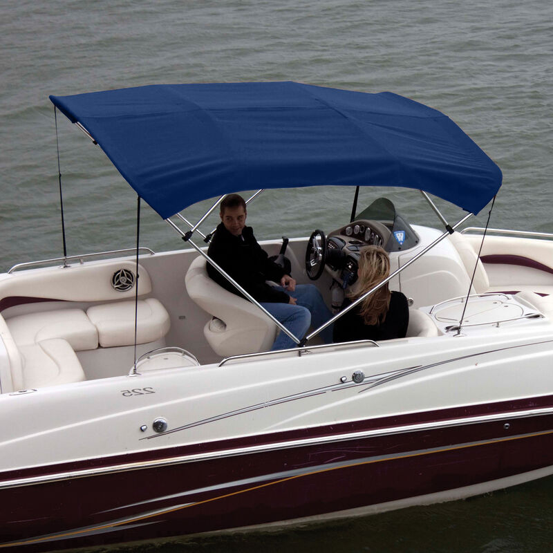 Shademate Bimini Top Polyester Fabric and Boot Only, 4-Bow 8'L, 42"H, 61"-66"W image number 8