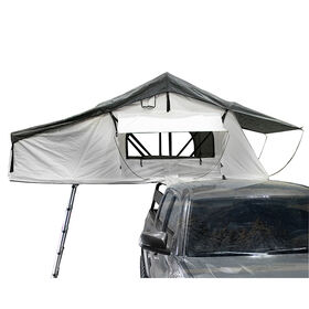 Nomadic 3 Arctic Extended Roof Top Tent, White and Dark Gray
