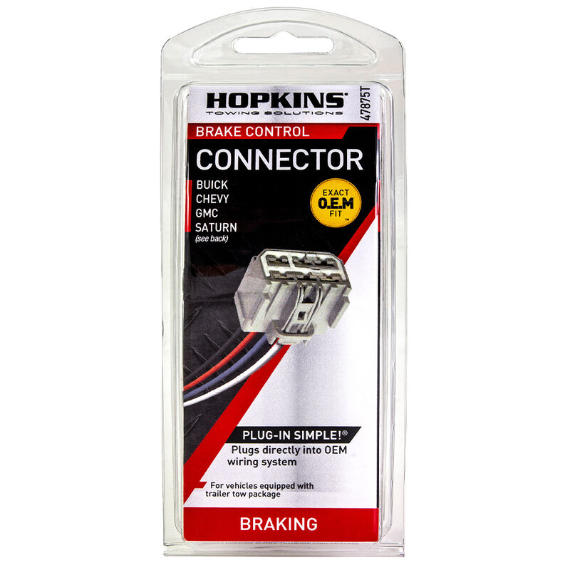 Hopkins Buick/Chevy/GMC Plug-In Simple Brake Control Connector, 47875  image number 2