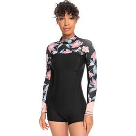 Roxy 2.0 Swell Series L/S BZ Q-Lock Women's Wetsuit Anthracite Paradise 2