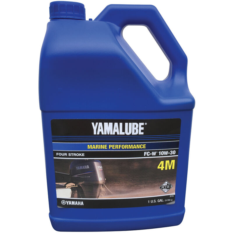 Yamaha Yamalube 4M 4-Stroke Outboard Engine Oil, Gallon image number 1