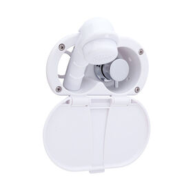 Ambassador Marine Transom Shower, Hot/Cold Mixer, Small Sprayer, Arctic White