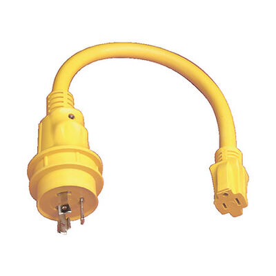 Marinco Pigtail Adapter, 15/30-Amps (125V)