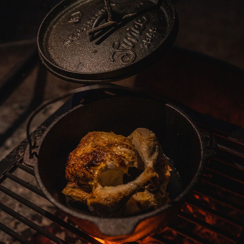 Stansport 8-Quart Pre-Seasoned Cast Iron Dutch Oven with Flat Bottom image number 6