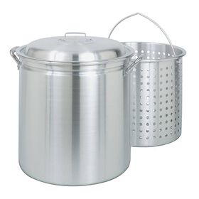 Bayou Classic&reg; 60-qt Aluminum Stockpot with Lid and Basket