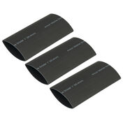 Ancor Adhesive-Lined Heat Shrink Tubing, 2 - 4/0 AWG, 6" L, 3-Pk., Black