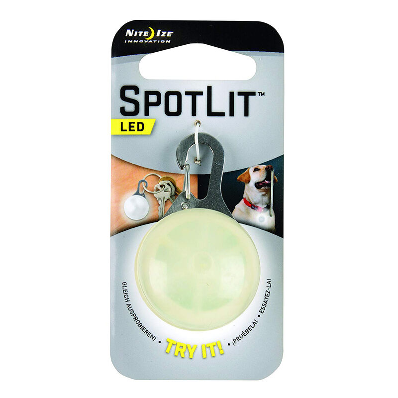 Nite Ize SpotLit Clip-On. LED Light With Carabiner, White image number 1
