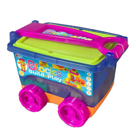 Jr. Tots 62-Piece Blocks Trolley Case Set