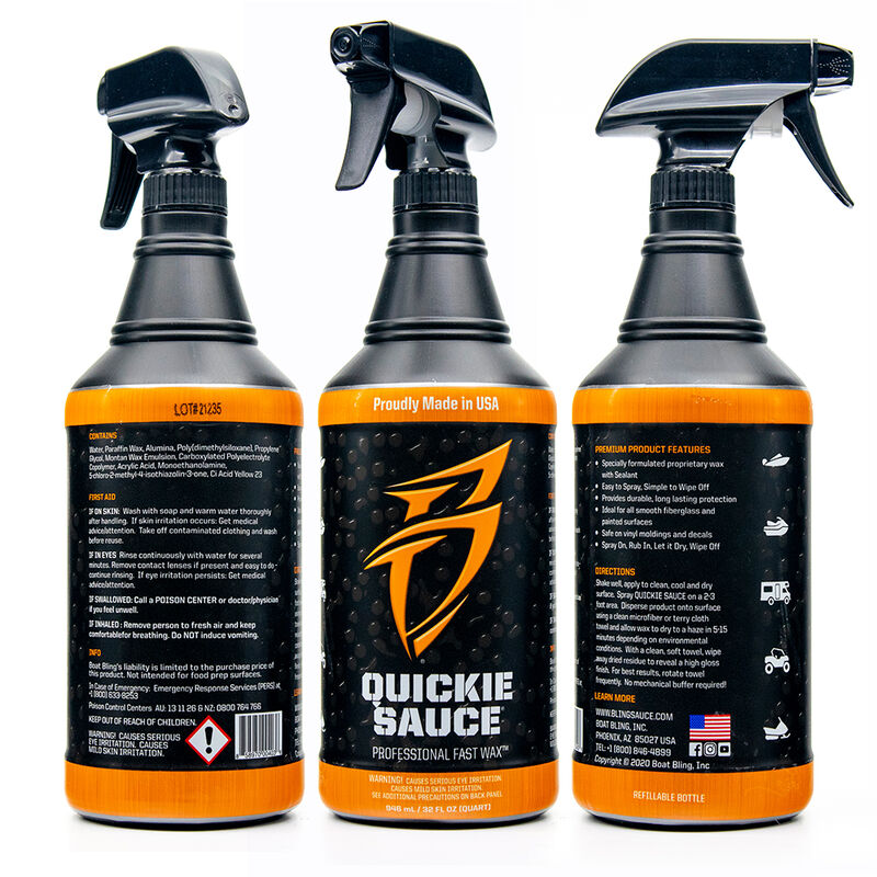 Quickie Sauce - Fast Spray-on Wax Sealant - Quart image number 2