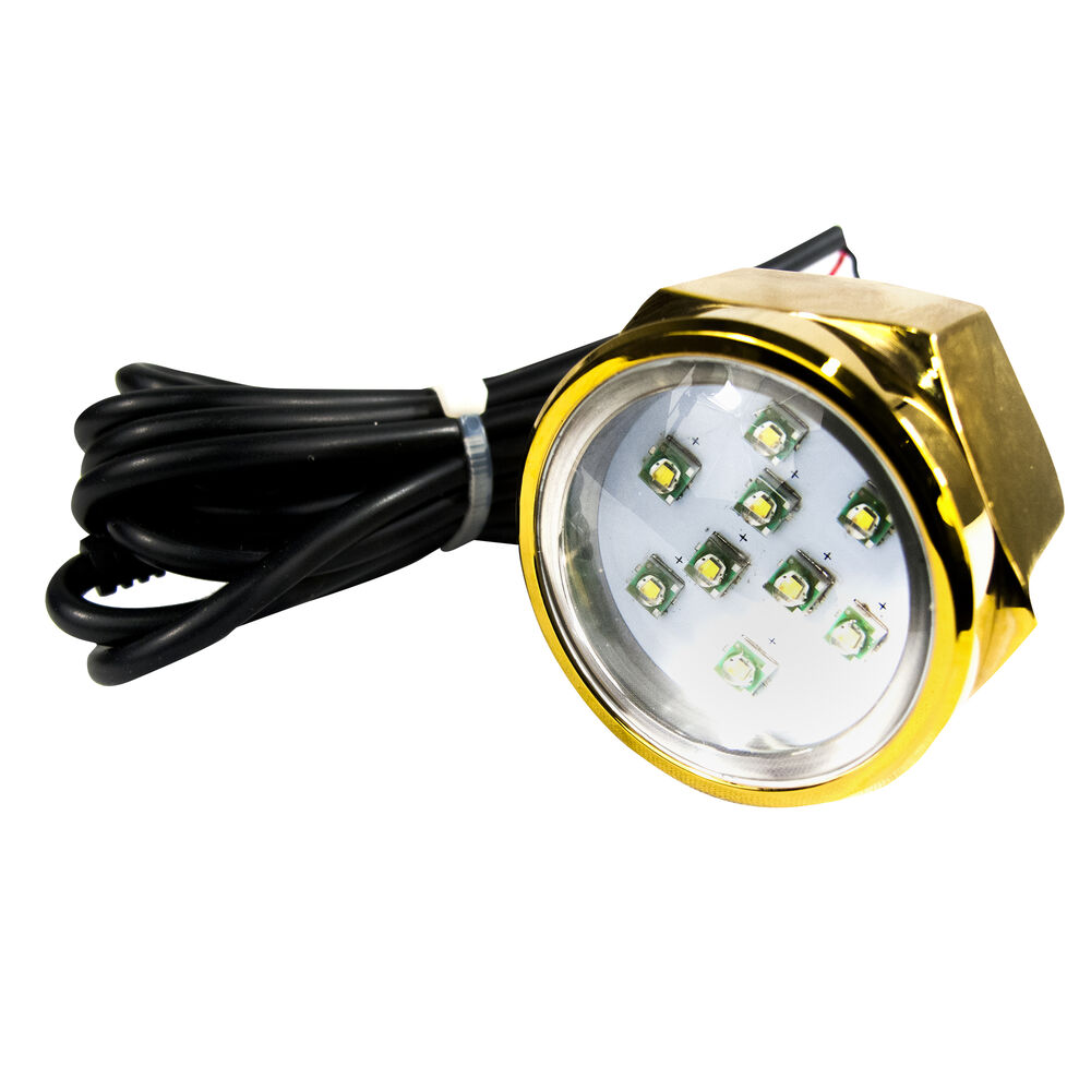 Race Sport CREE LED Underwater Drain Plug Light, RGB MultiColor