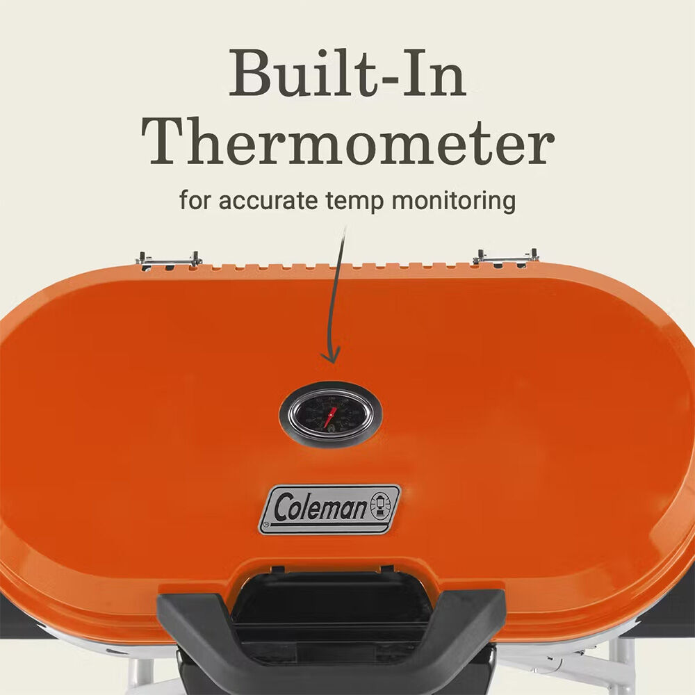 Coleman RoadTrip 285 Portable Stand-Up Propane Grill, Orange