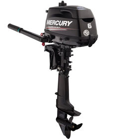 Mercury 6hp Tiller FourStroke Outboard Motor - 20" Shaft, Manual Tilt/Trim, Manual Start