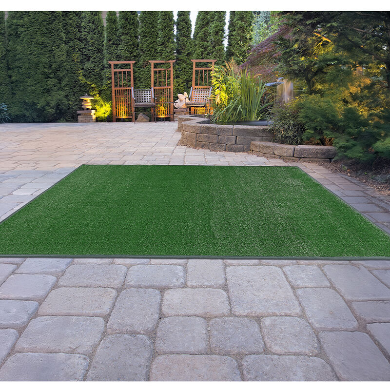 Garland Artificial Grass 12ft x 21ft Large Indoor/Outdoor Area Rug - Green  image number 2