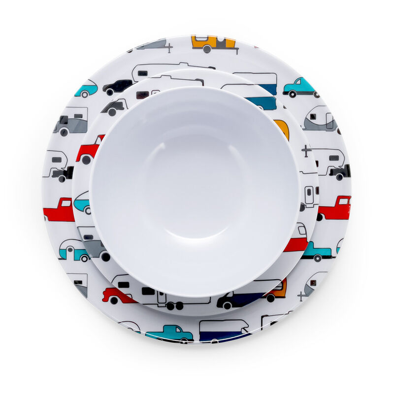Life is Better at the Campsite RV Pattern Dinner Plate image number 4