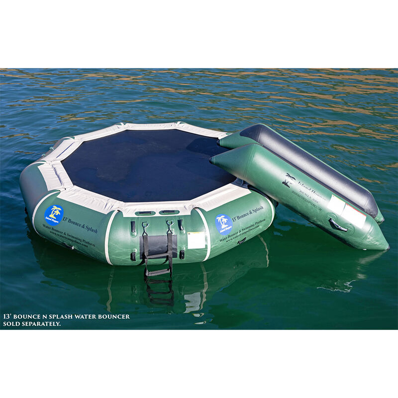 Island Hopper 13' Bounce 'N Splash Water Bouncer, Natural Green image number 7
