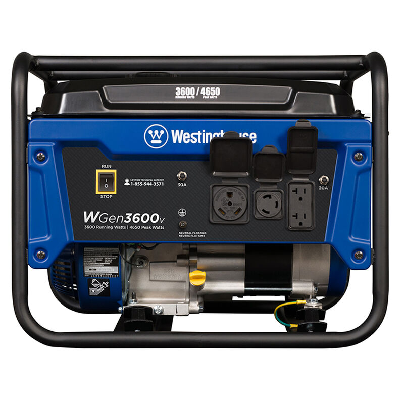 Westinghouse WGen3600V 4,650/3,600 Watt Gas RV-Ready Portable Generator image number 6