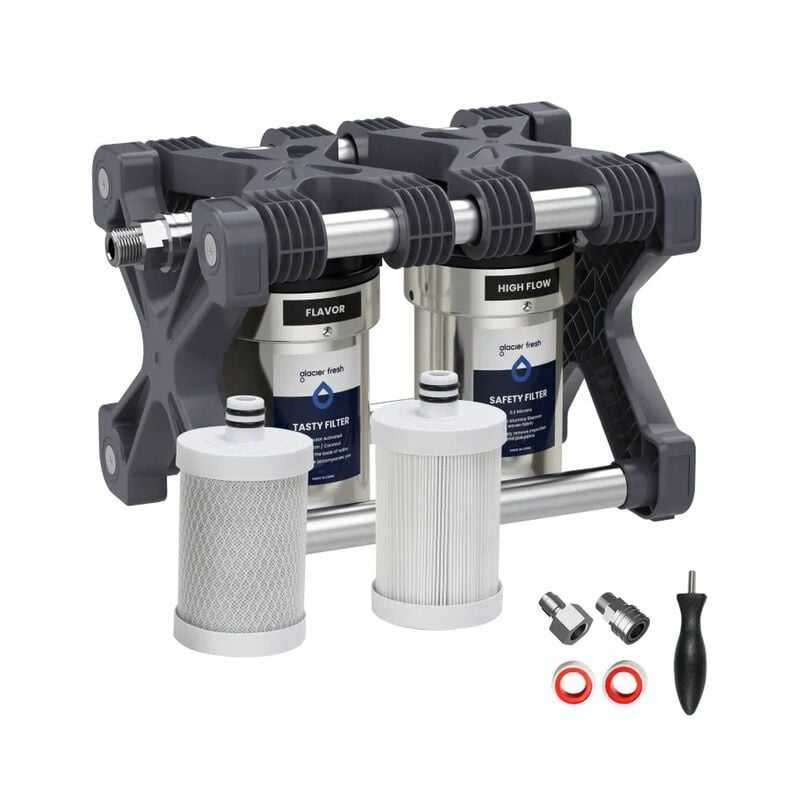 Glacier Fresh 2-Stage Garden and RV Water Filter System