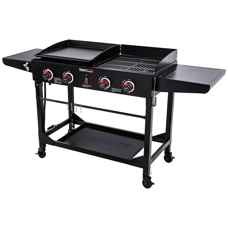 Royal Gourmet 4-Burner Portable Flat Top Gas Grill and Griddle Combo image number 13